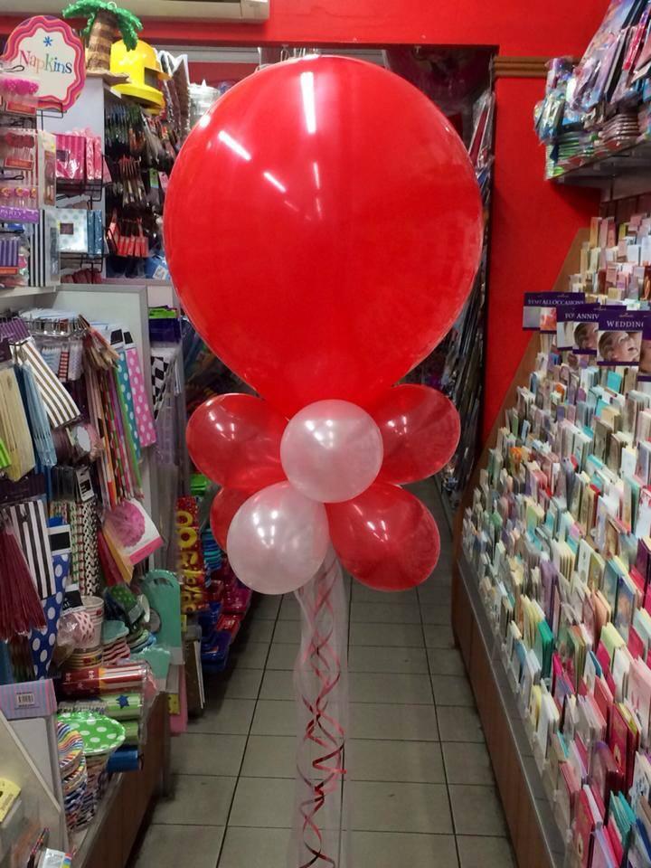 17in Red Balloon with Mini Balloons