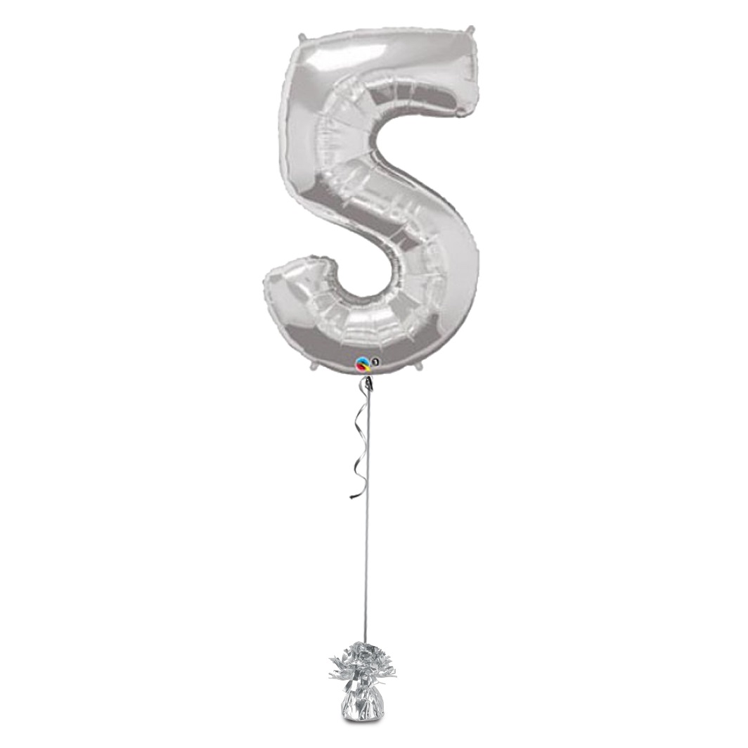 Megaloon 5 Balloon – Silver