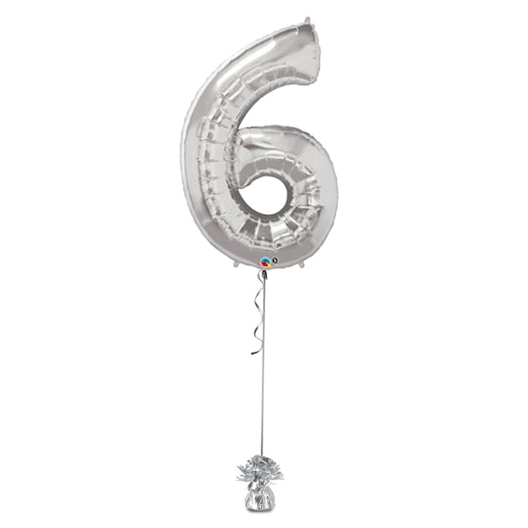 Megaloon 6 Balloon - Silver