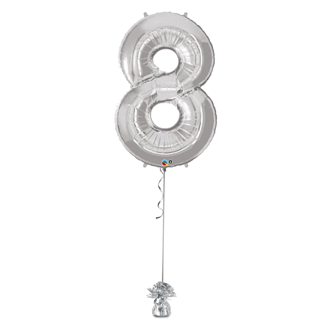 Megaloon 8 Balloon - Silver