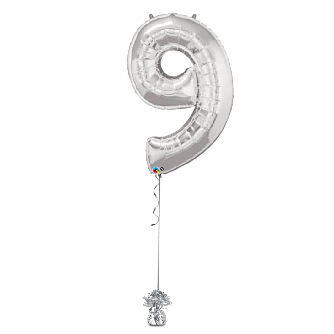 Megaloon 9 Balloon - Silver