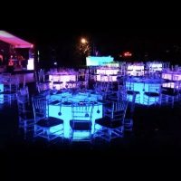 Round Glow Banquet Table Hire