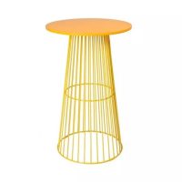 Yellow Wire Cocktail Table Hire