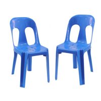 Blue Plastic Pipee Chair