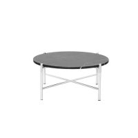 White Cross Coffee Table Hire - Black Top