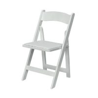 White Padded Folding Chair Hire