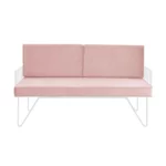 Wire Sofa Lounge – Pink Velvet Cushions