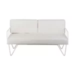 Wire Sofa Lounge – White Velvet Cushions