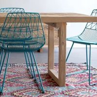 Turquoise Blue Wire Chair - Arrow Chair Hire