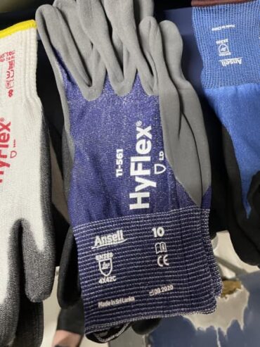 Ansell hyflex work gloves