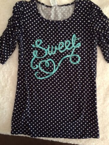 Blue Polka Dot Girls Top