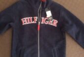 Boys Blue Tommy Hilfiger Zip Jumper