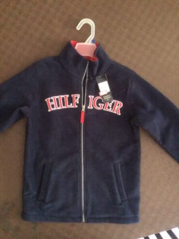 Boys Blue Tommy Hilfiger Zip Jumper