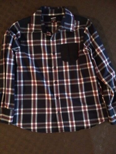 Boys Blue & Red Check Shirt