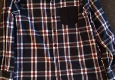 Boys Blue & Red Check Shirt