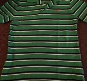 Boys green striped polo Ralph Lauren