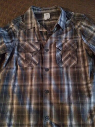 Boys Grey Check Shirt