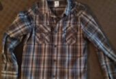 Boys Grey Check Shirt