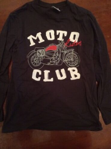 Boys Top Long Sleeved Motorbike Print