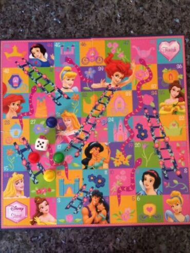 Disney Princess Snakes & Ladders Board Game