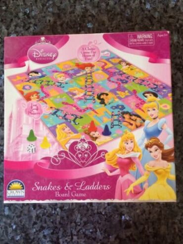 Disney Princess Snakes & Ladders Board Game