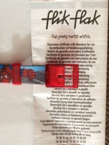 Flik Flak Swatch Spiderman Watch