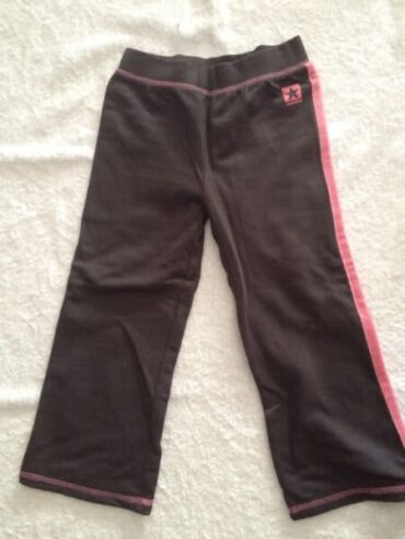 Girls Brown and Pink Converse Trackpants