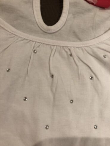 Girls White Sparkle TShirt