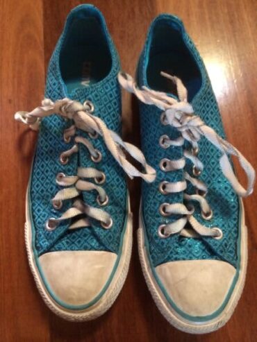 Ladies Converse Blue Shoes