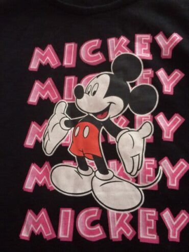 Ladies Mickey Mouse Black Summer Nightie