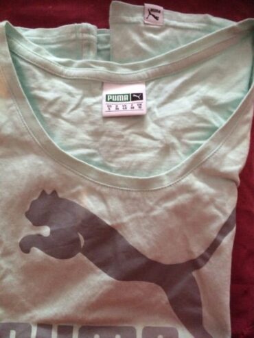 Ladies Puma T-Shirt Light Green