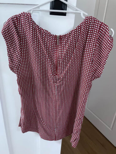 Ladies Red Spotty Top