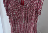 Ladies Red Spotty Top