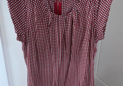 Ladies Red Spotty Top
