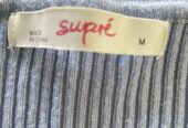 Light blue supre knit top