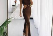 BEGINNING BOUTIQUE brown long dress