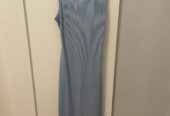 Blue Reversible Long Dress