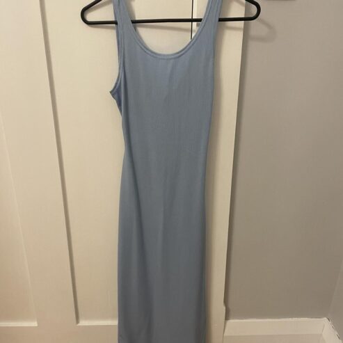 Blue Reversible Long Dress