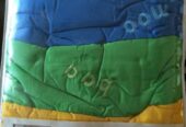 Rainbow farm cot quilt