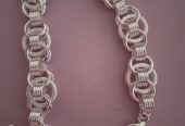 Sterling silver bracelet circle