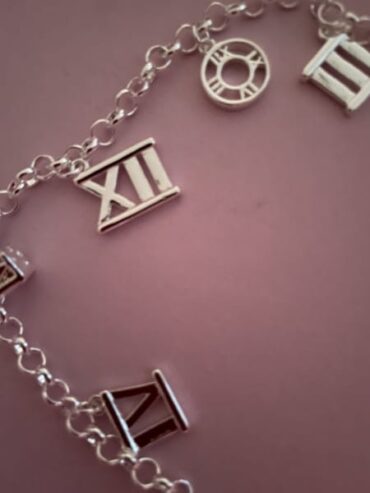 Sterling silver charm bracelet