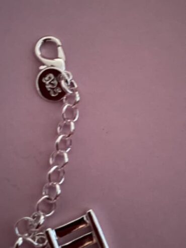 Sterling silver charm bracelet