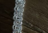 Sterling silver interlocking bracelet