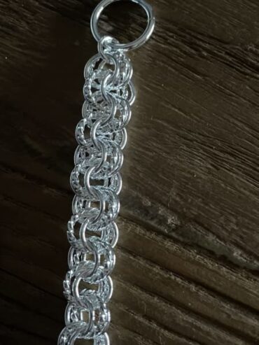 Sterling silver interlocking bracelet