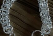 Sterling silver interlocking bracelet