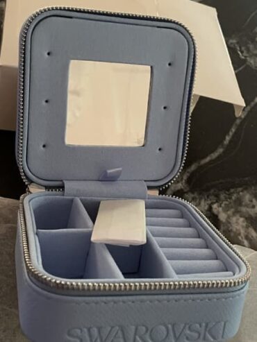 Swarovski Powder Blue Travel Jewellery Box