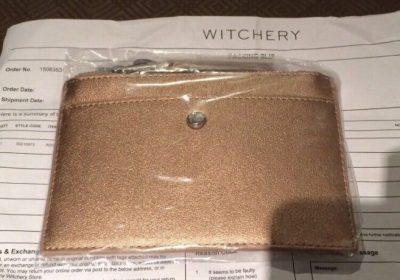 Witchery Rose Gold Coin Purse