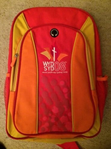 World youth day 2008 backpack