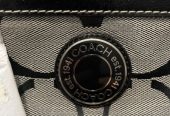 Coach Black Silver Tote Bag