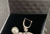 Drop Sterling Silver Freshwater Pearl Earring